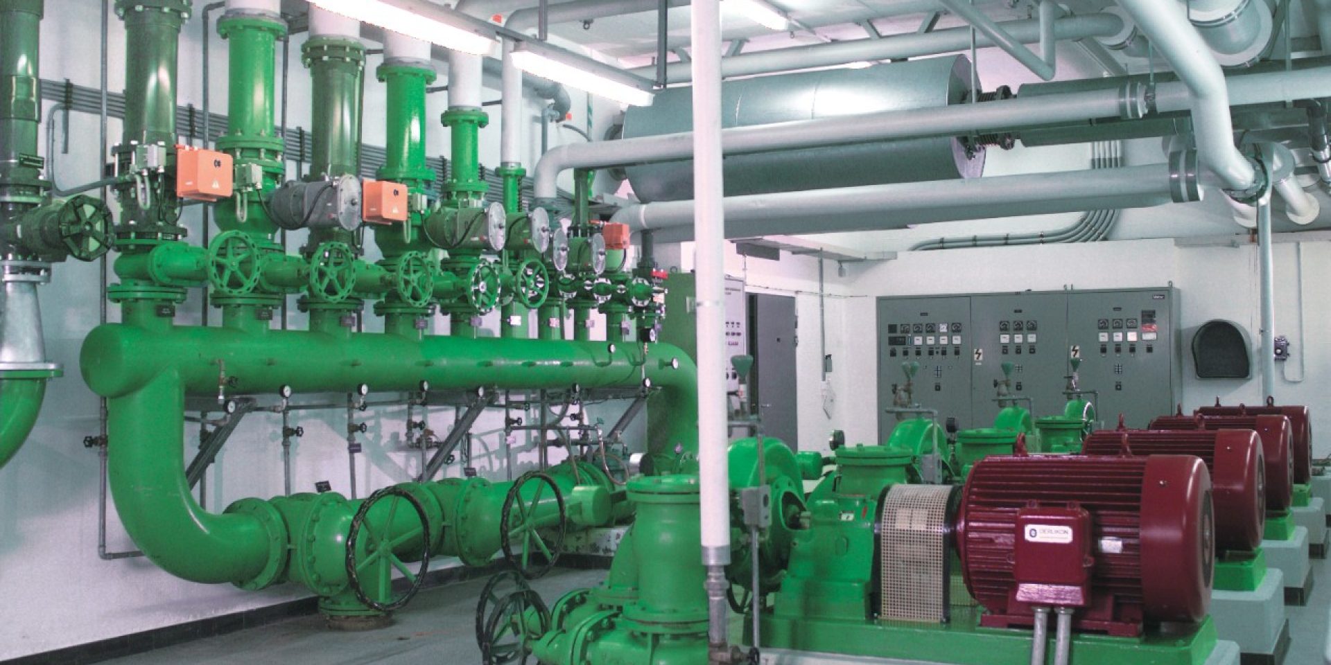 Mechanical applications showing piping and ventilation