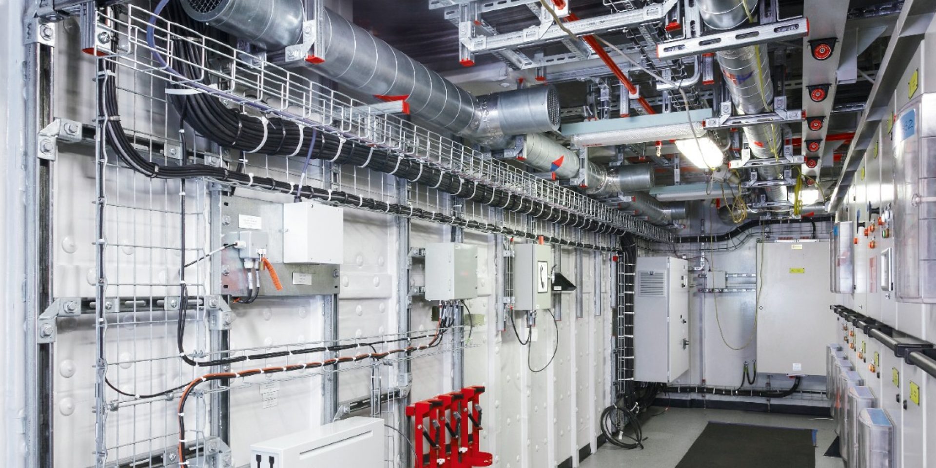 Overhead installations with electrical wiring