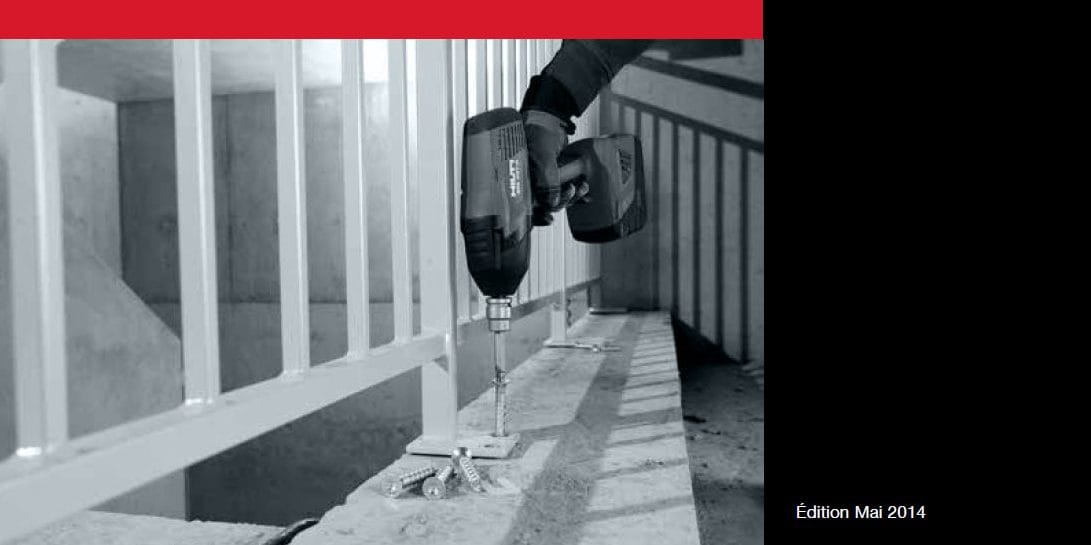 Hilti littérature chevillage
