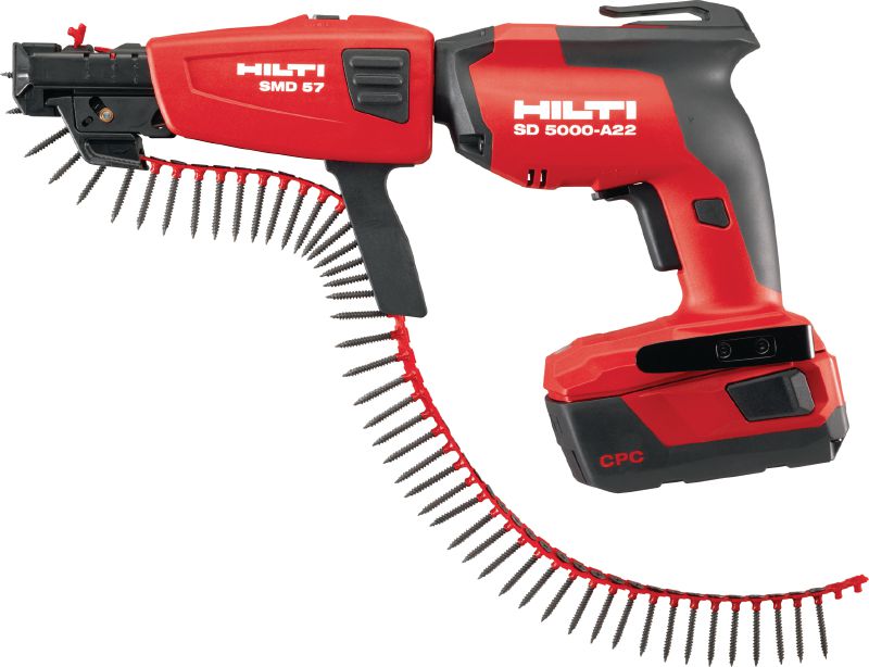 Visseuse plaquiste sans fil SD 5000-A22 02 Visseuse pour plaquiste sans fil 22 V avec 5 000 tours/min pour la suspension de cloisons sèches, de panneaux de bois et de doublage extérieur