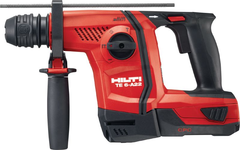 Perforateur sans fil TE 6-A22 Puissant perforateur sans fil 22 V avec poignée en D, très performant en termes de forage et de burinage du béton