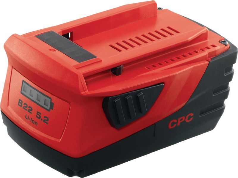 Batterie 22 V B22 5.2 Batterie Li-ion 22 V 5,2 Ah pour une durée de fonctionnement prolongée