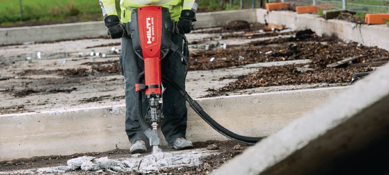 TE 3000-AVR Burineur à béton ultra-puissant avec un moteur à induction sans charbons et faible niveau de vibrations Applications 1