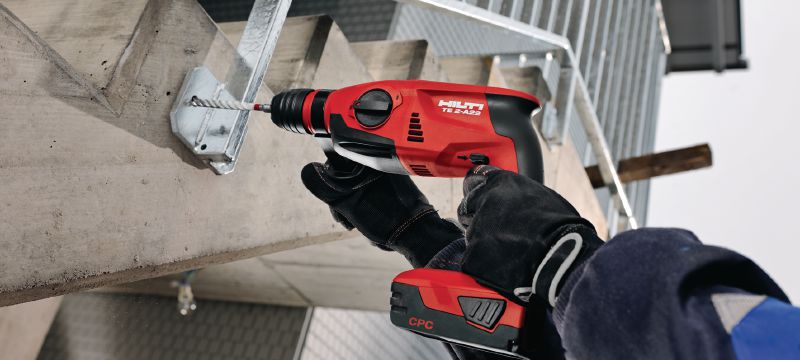 Perforateur sans fil TE 2-A22 Perforateur sans fil 22V compact à poignée pistolet pour une prise en main optimale Applications 1