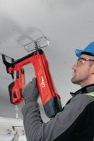 Étrier à câble métallique X-EKB-FE MX Étrier à câble métallique à utiliser avec des clous en bande ou des chevilles Applications 2
