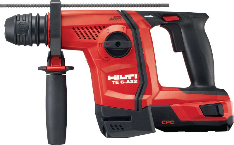 Perforateur sans fil TE 6-A22 Puissant perforateur sans fil 22 V avec poignée en D, très performant en termes de forage et de burinage du béton