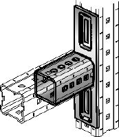 Connecteur MIC-L Élément de liaison galvanisé à chaud (GAC) pour la fixation des rails MI perpendiculairement entre eux