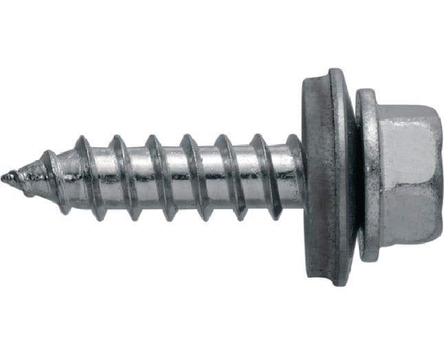 Vis autotaraudeuses S-MP 53 Z Vis autoperceuse (acier au carbone zingué) avec rondelle de 16 mm pour fixation sur des ossatures en bois ou en acier/aluminium fine