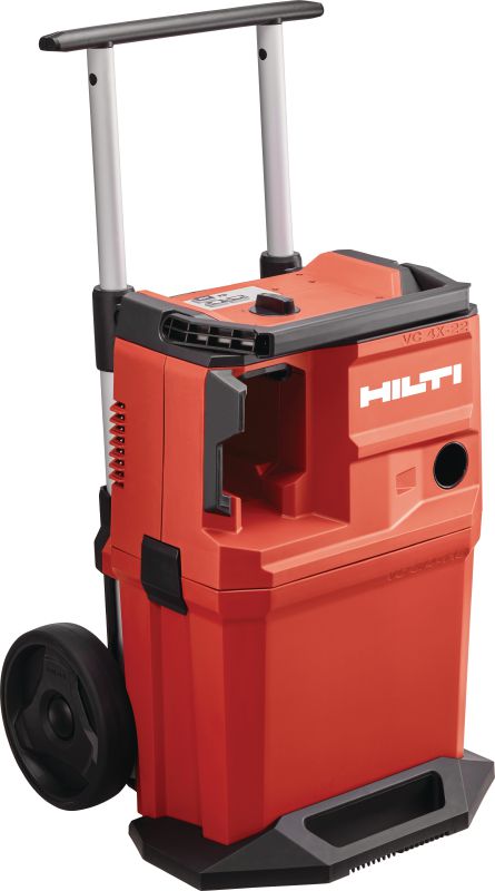 Aspirateur de poussière sans fil VC 4LX-22 T15 de classe L Aspirateur de poussière sans fil et puissant avec grande cuve pour le raccordement aux outils électroportatifs et les nettoyages de chantier (à sec et à eau), cuve de 15 l / 8 gallons (batterie Nuron)