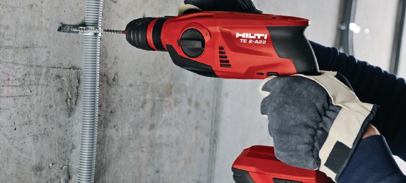 Perforateur sans fil TE 2-A22 Perforateur sans fil 22V compact à poignée pistolet pour une prise en main optimale Applications 1