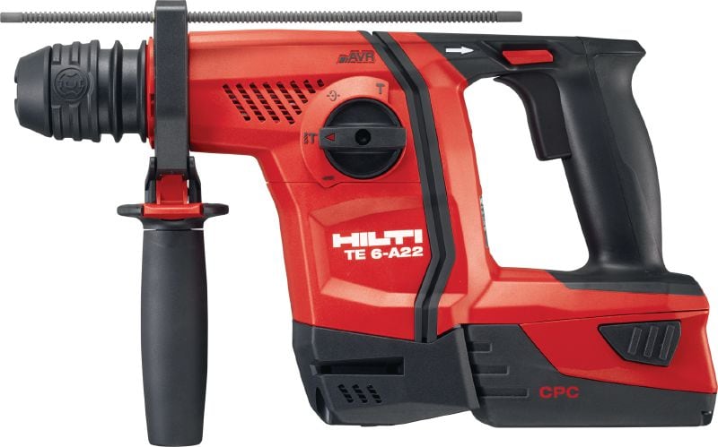 Perforateur sans fil TE 6-A22 Puissant perforateur sans fil 22 V avec poignée en D, très performant en termes de forage et de burinage du béton